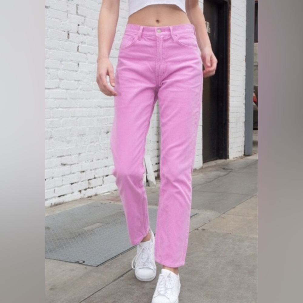 Brandy Melville John Galt Pink Corduroy Pants - Size Small